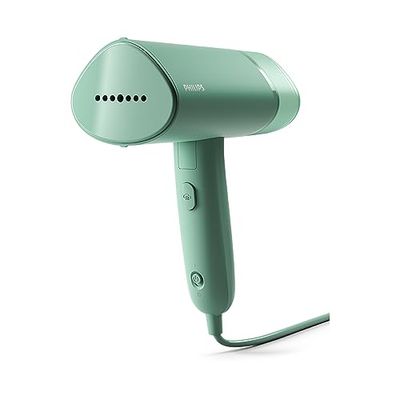 Philips Serie 3000 Stiratrice verticale a vapore - 1000 W, 20 g/min di vapore, Serbatoio dell'acqua estraibile da 100 ml, Piastra in plastica, Verde (STH3010/70)