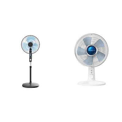 Rowenta Ventilateur sur pied, Imbattable contre les moustiques, Compact, Haute performance & Turbo Silence Extrême+ Ventilateur de table, 4 vitesses, Puissant, Silencieux