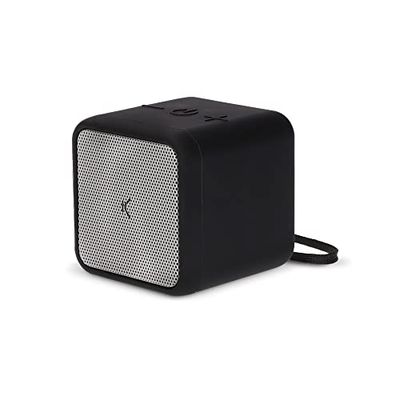 Ksix Altoparlante wireless, Bluetooth 5.0, Autonomia fino a 4 ore, Nero