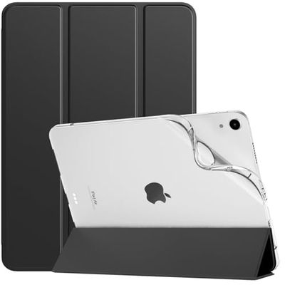 TiMOVO Case for New iPad Air 11 Inch (M3/M2-2025/2024), iPad Air 5th/4th Generation Case 2022/2020 10.9 Inch, Slim Soft TPU Translucent Frosted Back Cover, Auto Wake/Sleep, Black