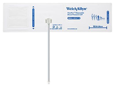 Welch Allyn SOFT-10-1SC FlexiPort Soft Disposable Blood Pressure Cuffs, One-Tube Screw-Type Connector, Small Adult [size 10] (Pack of 20)