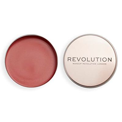 Makeup Revolution London, Balm Glow, balsam do policzków i warg, wielokrotnego użytku, do budowy, odświeżające wykończenie, kwiat brzoskwini, 32 g