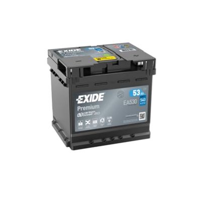 Exide Premium Car Battery EA530 53 Ah 12V