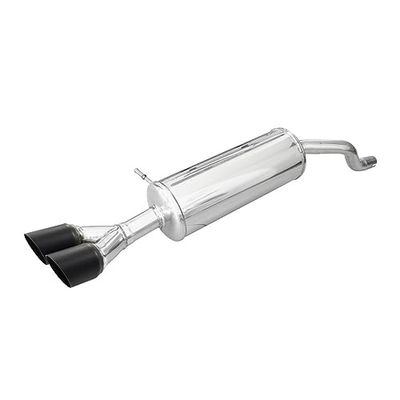100% Inox Sport Exhaust compatible with Renault Clio 4 1.5 Dci 75hp 2015- Ø 40 2x80mm Ceramic Black