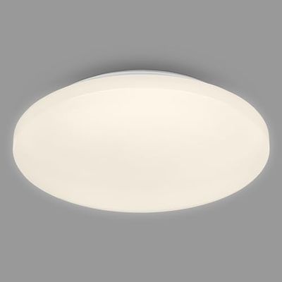 BRILONER - Plafoniera LED, plafoniera LED bagno IP44, lampada da bagno, luce bianca calda, Ø275 mm, bianco