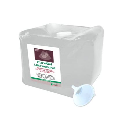 Curagel Ultrasound Gel Ultrasound Pour Laser Diagnostic Thérapie Lumière Pulpée Type Acquasonic Parker - Original Soin Farma (Gel 5kg Transparent)