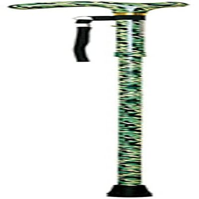 Aidapt Patterned Fold Down Adjustable Height Lightweight Walking Stick with Anti Slip Ferrule Foot for Stability and Confidence when Walking. Supplied with a Hanging Carry Strap and Handle.