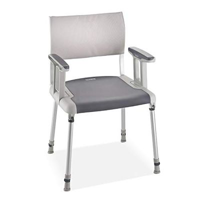 Invacare Aquatec Sorrento Shower Chair - Flat Seat Shower Stool for Elderly or Disabled