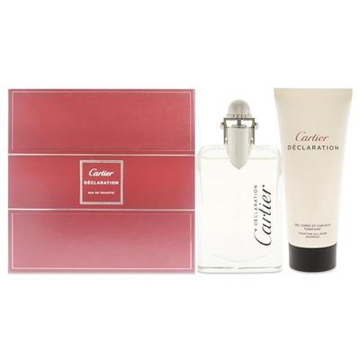 Cartier Declaration For Men Gift Set 1.6oz EDT Spray, 3.3oz Tonifying All Over Shampoo