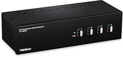 TRENDnet TK-440DP 4-Port Dual Monitor Display Port KVM Switch