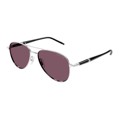 Montblanc Homme Mb0345s Sunglass Man Metal Lunettes de Soleil, Multicolore, Taille Unique