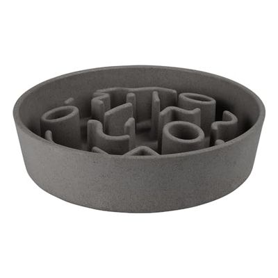 District 70 - Bamboo Dog Slow Feeder - Grey - Ø 28 cm