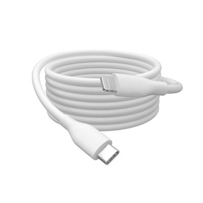 Digitus Lightning connection cable - USB 2.0-2m - USB-C to Lightning - high speed 480 Mbit/s - 60W Power Delivery - flexible silicone cable - white - for iPad, iPhone