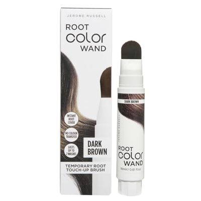 Jerome Russell Root Color Wand in Dark Brown| Instant Up To 100% Grey Coverage | Non-Sticky Formula | Long-Lasting Results