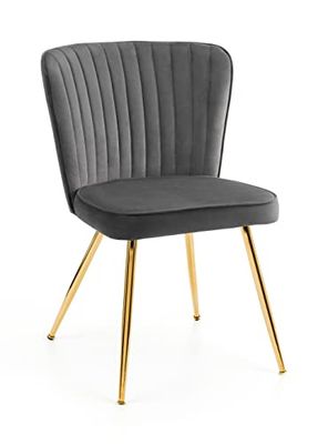 Julian Bowen set van 2 Cannes eetkamerstoelen - grijs