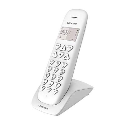 Logicom VEGA 155T - Telephone fixe sans fil - Avec Répondeur - Solo - Téléphones analogiques et dect - Blanc