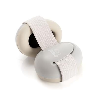 Reer SilentGuard Baby Ear Protection, Safety Tested in Germany, Soft and Lightweight for Sensitive Baby Head, Grows with Your Child, Grey
