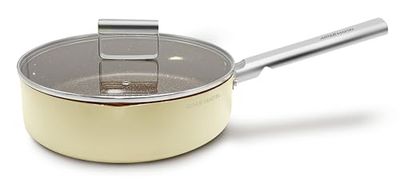 ARTHUR MARTIN, Padella Grand Chef da 28 cm, alluminio forgiato, rivestimento antiaderente, manici e manici in acciaio rivettati e coperchio in vetro, tutti i tipi di piani cottura compresi induzione