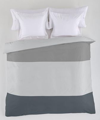 Ensemble de draps en flanelle Zahara couleur pierre. 180-200 (260 x 240 + 30cm). 3 pièces
