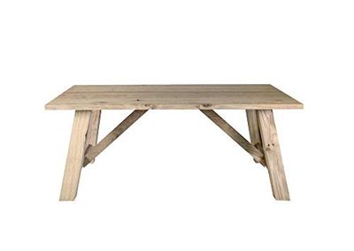 KONTE.DESIGN Tavolo LORETO in legno impiallacciato rovere naturale, 160x90 cm, spessore 4 cm