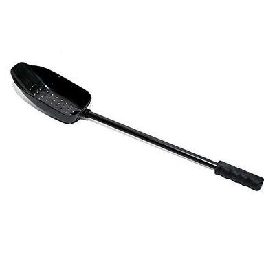 n-Tackle Particle Baiting Spoon-voerlepel voor deeltjes en pellets, werptroffel voor karpervissen, werplepel voor het vissen op karpers, zwart, universeel