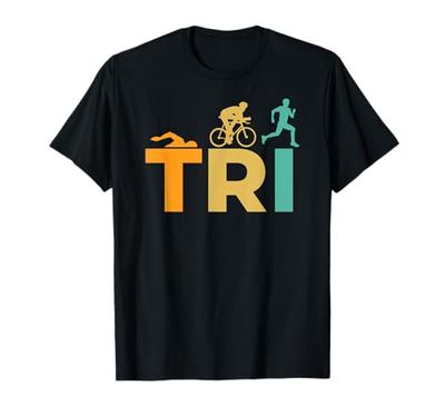 Triathlete Regalo Triathlon Stile Retrò Maglietta
