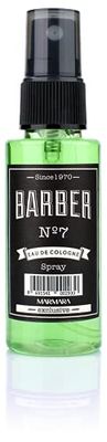 BARBER MARMARA No.7 Mini Eau de Cologne Pump Spray Men (1x 50ml) Aftershave Men - Eau parfumée à emporter - Parfum homme format voyage