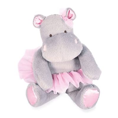 Histoire d'Ours - Peluche Hippopotame - Hippo Tutu - Gris/Rose - 22 Cm - Peluche Douce et Mignonne pour les Calins - Idée Cadeau de Naissance et Anniversaire pour Fille - L'HIPPO - HO3173