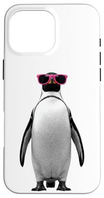 Halftone Manchot Lunettes de soleil Manchots Coque pour iPhone 16 Pro Max