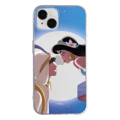 ERT GROUP mobiltelefonfodral för Apple Iphone 14 PLUS originalt och officiellt licensierat Disney mönster Jasmine and Aladdin 001 anpassad till formen på mobiltelefonen, gedeeltelijk transparant