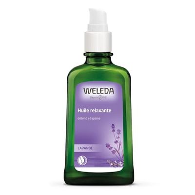 WELEDA - Huile relaxante à la Lavande - Détend et apaise - Pour un moment de détente tout en nourrissant la peau - NATRUE* - Vegan*** - 100ml