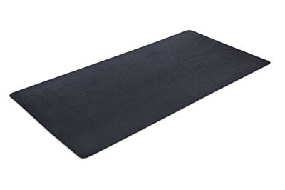 MotionTex Träningsutrustningsmatta för under löpband, roddmaskin, elliptisk, fitnessutrustning, hemmagym, golvskydd, 91 cm x 183 cm, svart