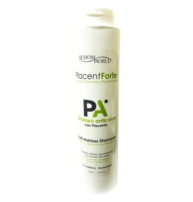 Sesiomworld WG-PTST-TWMR, Shampoo Anticaduta Placentforte con Placenta, Vitamine e Amminoacidi senza Parabeni, 400 ml, 1 pezzo 460 g