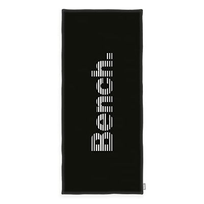 Bench Telo da Mare e Sauna, Modern Opposite, 80x180 cm, 100 % Cotone, Velour, Con Gancino, Colore: Nero, Art.No.:6112604537