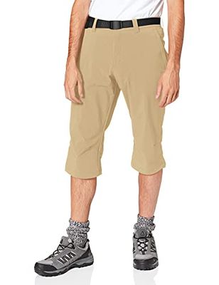 Maier Sports Huang, Pantalon Court de randonnée pour Homme, Bermuda déperlant pour Le Trekking et la randonnée, sans PFC, MSTRETCH Pro 4 et Dryprotec, Marron, 56