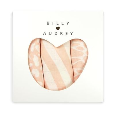 Billy loves Audrey Set van 3 mousseline doeken | Urban Safari