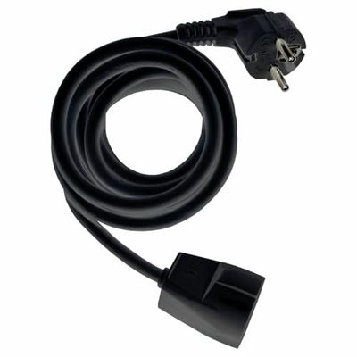 Manguera de 3x1,5mm, 7m de Longitud, Color Negro, Ideal para Aplicaciones de jardín y Sistemas de riego.