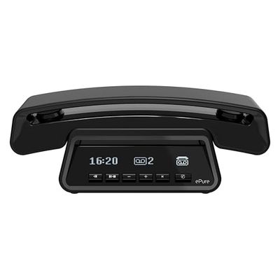 Alcatel Epure Premium - Draadloze DECT-telefoon met antwoordapparaat, handsfree en blokkering van ongewenste oproepen. Zwart