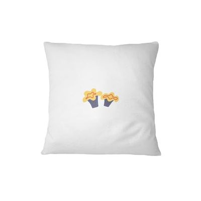 Bona Basics, Fodera decorativa per cuscino, decorazione domestica per divano, caffetteria, dimensioni: 60x60 cm, colore: bianco