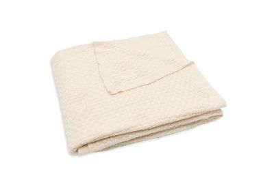 Jollein 516-522-67080 Couverture pour Enfant en Laine mérinos Oatmeal Beige (100 x 150 cm)