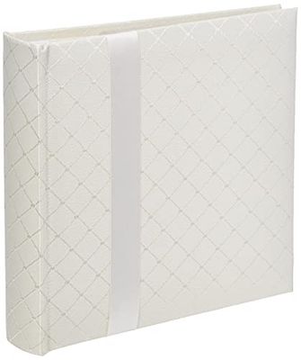 Pioneer Photo Albums 200 Pocket Ivory Diamond Fabric Photo Album met lint Trim voor 4 bij 6-Inch Prints