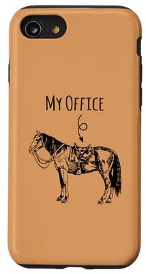 Custodia per iPhone SE (2020) / 7 / 8 My Office Horse Lover Present Equitazione Equitazione Equitazione