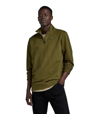 G-STAR RAW Half Zip Tweeter, groen (Dark Olive D23909-d136-c744), S