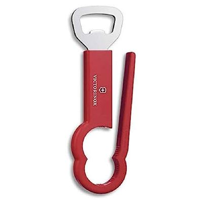 Victorinox, apribottiglie in PET e acciaio inox, rosso