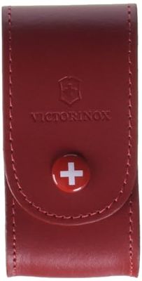 Victorinox Belt Pouch Leather, Accesorios, Funda para Navaja Multiuso Suiza, Bolsa chuchillo, cuero, rojo