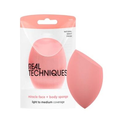 REAL TECHNIQUES Miracle face + esponja corporal - esponja rosto e corpo