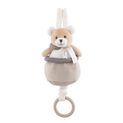 Chicco - Gioco My Sweet DouDou Carillon Orsetto, in Morbido Velour da Agganciare alla Culla, con Ninna Nanna per Accompagnare il Bimbino al Sonno, Colore Neutro, 0 mesi+