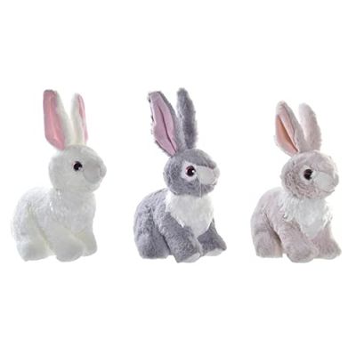 DKD Home Decor Peluche, Beige, Bianco, Grigio, Estándar