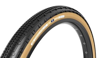 Panaracer Gravelking SK TLR slanglöst färdiga, vikbart däck – ZSG grusförening – punkteringsbeständig – pärllåsteknik – 120 Tpi TuffTex hölje – grus cykeldäck, svart/brun