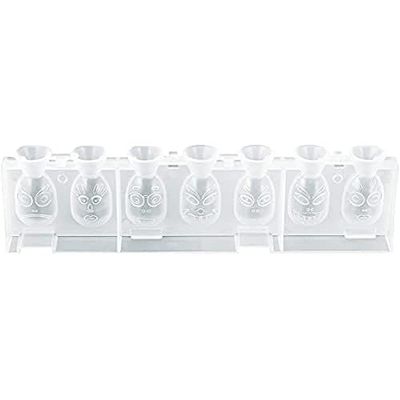 Zeller 43412 3D - Funny Faces Moule à Chocolat Plastique Transparent 24 x 6 x 4 cm